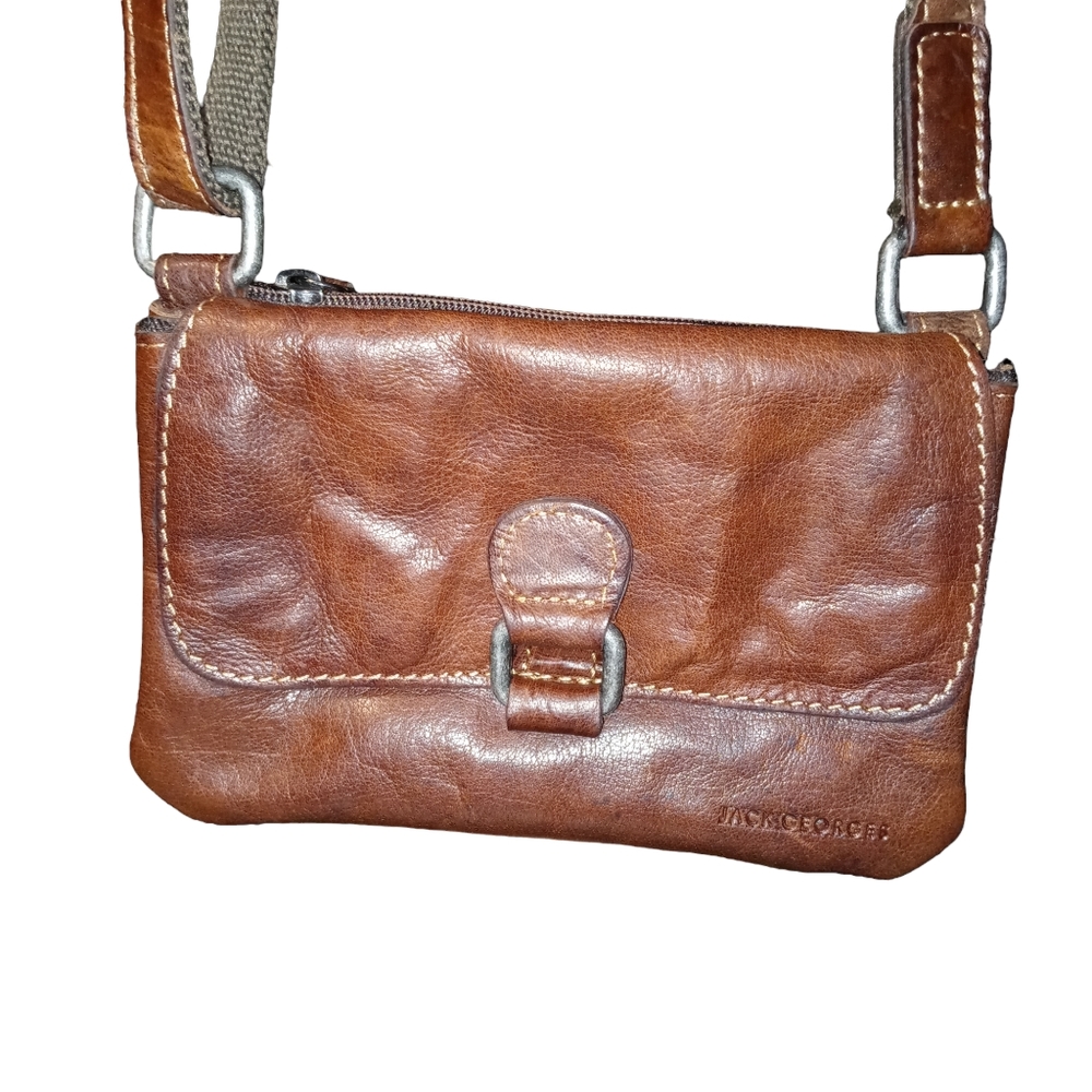 Jack Georges Voyager Mini Leather Bag